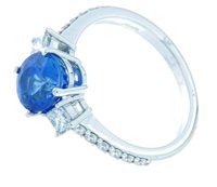 Anello Babila Milano Donna in Oro bianco Zaffiro 2.68 Ct 270255 - 270255